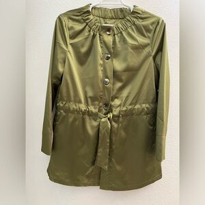 Liz Claiborne Olive Anorak Jacket ~ L